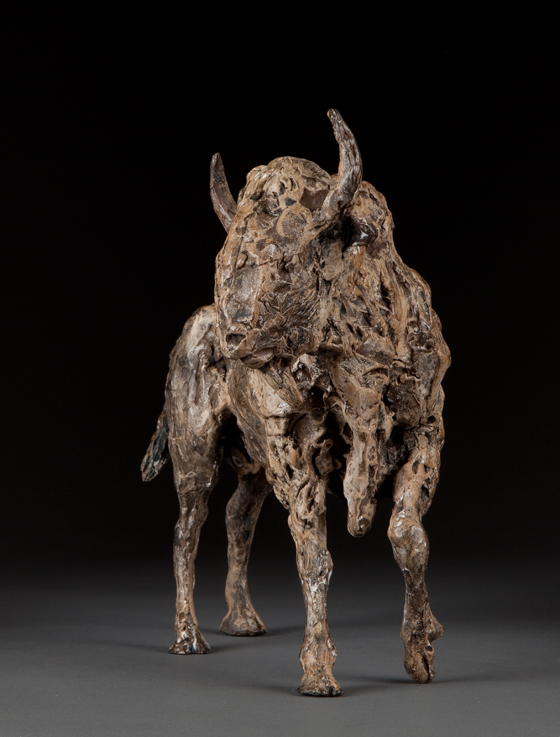 Bison  - beeld in brons - Ans Zondag - Galerie de Beeldenstorm